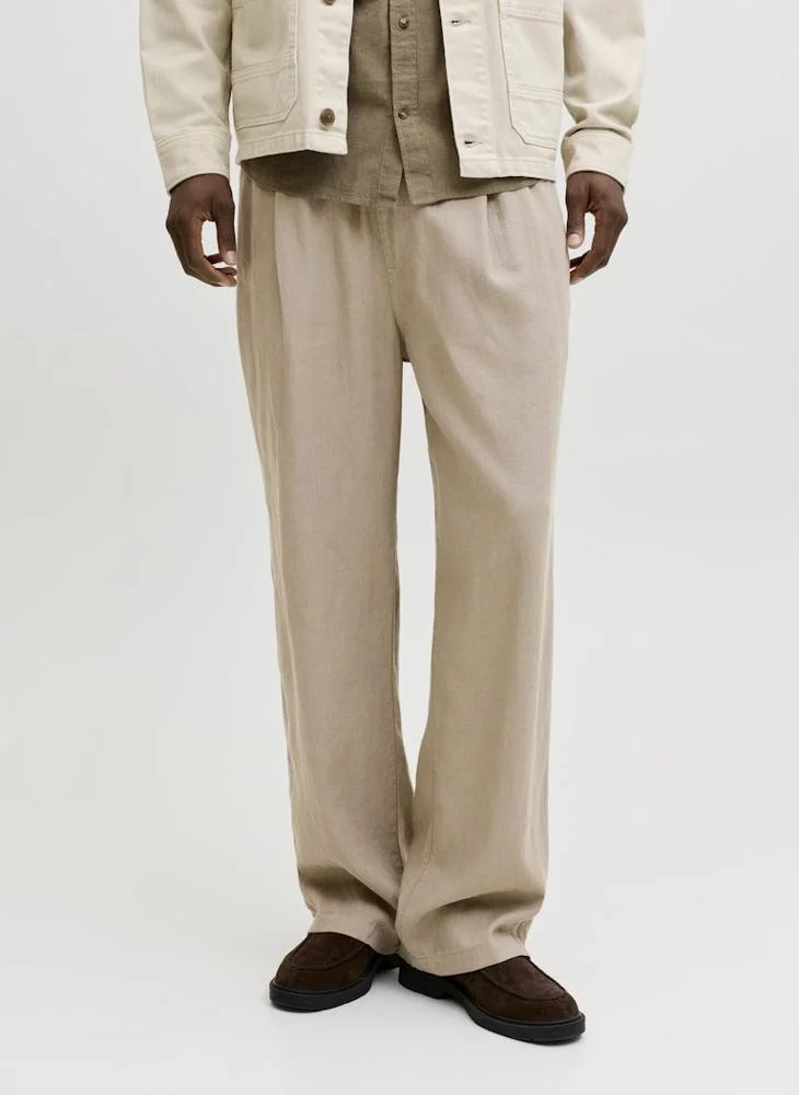 JACK & JONES Bill Andros Linen Blend Jogger Pants